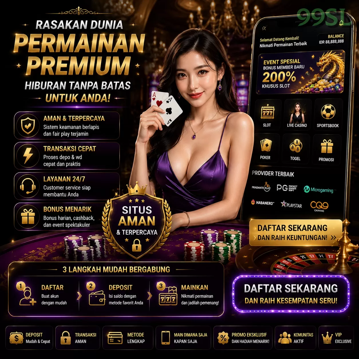 BONUS GARANSI KEKALAHAN SALDO KEMBALI 100_ promotion image